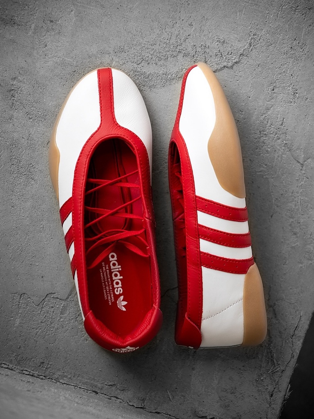Adidas Orignals Taekwondo Mei Ballet Flat Red Sneakerinas - Picture 7 of 11